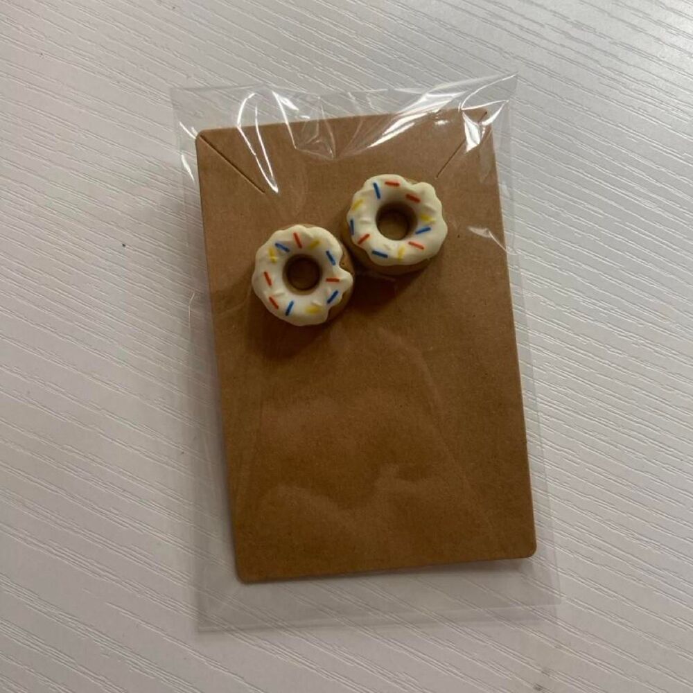 Mini donut earrings